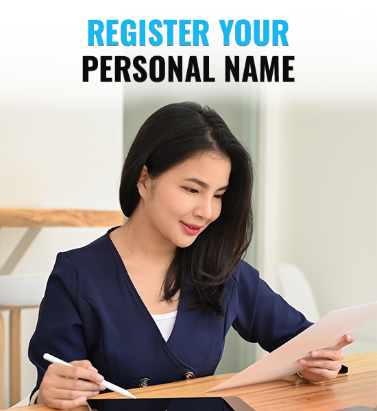 Register Your Personal Name